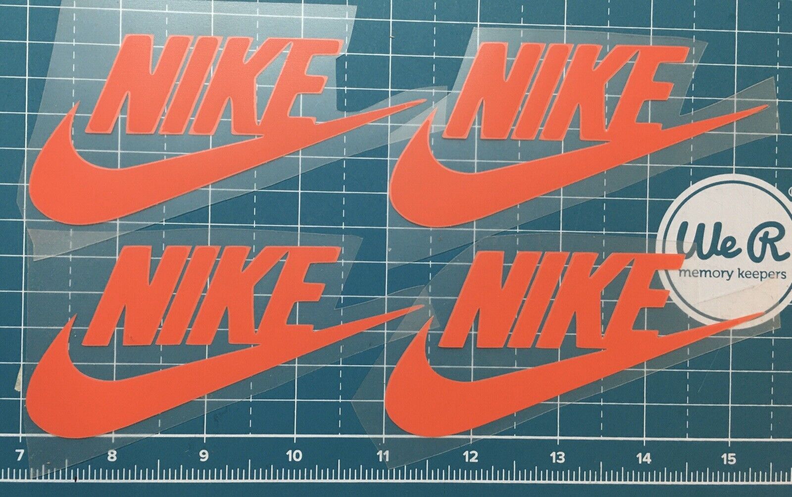 4pc Lot Iron On Red HTV Nike Name Brand Tic 2.25”x4.5” ❤️ Easy To Apply DIY X4