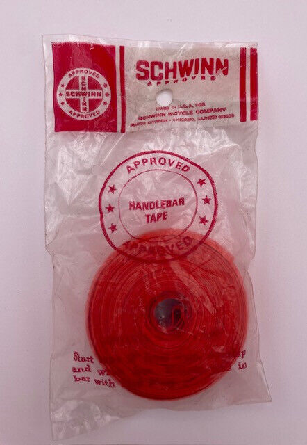 Schwinn Approved NOS handlebar tape, orange,Varsity/Continental style