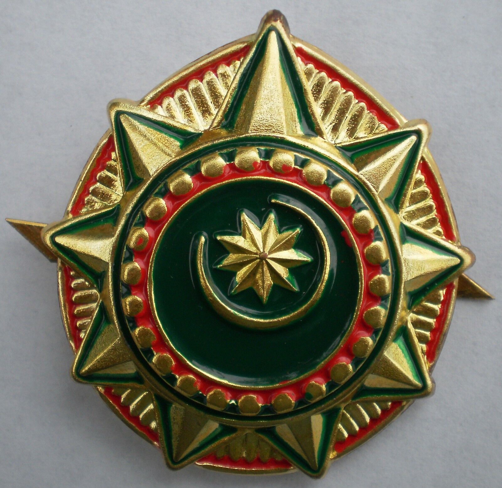 RARE NEW Chechnya Ichkeria Military Army Uniform Hat Badge Pin Cockade