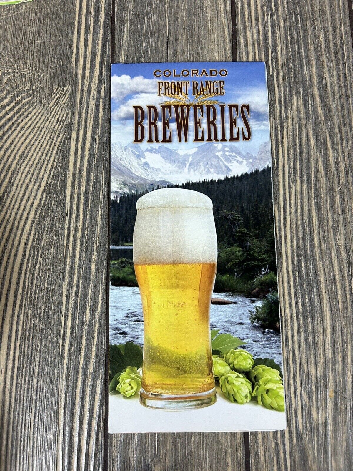Vintage Colorado Front Range Breweries Brochure Pamphlet 