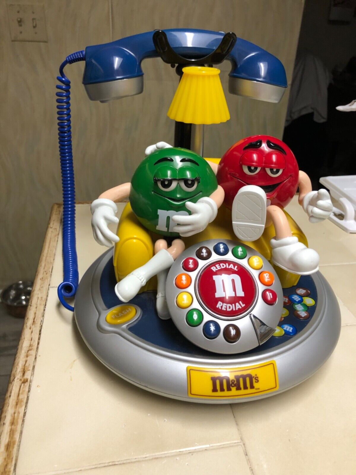 An antique M&Ms vintage phone, Perfect for that M&M collector. Would look great
