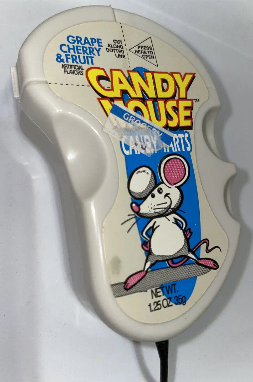 RARE Vintage 1996 Amurol CANDY MOUSE Candy Container 4.5” bubble gum IBM
