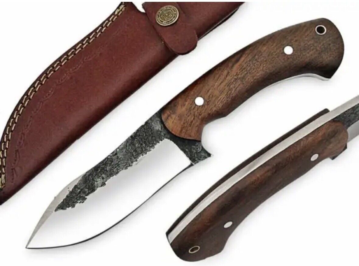 High Carbon Steel Fixed Blade Knife - Handmade Full Tang Bushcraft Knife/Hunting