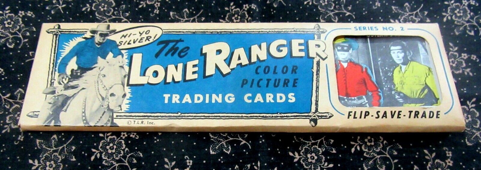 Very Rare Pack of 1950s Lone Ranger and Tonto TV Color Trading Cards Near Mint