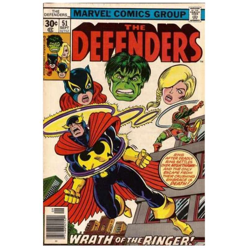 Defenders (1972 series) #51 in Very Fine minus condition. Marvel comics [j*
