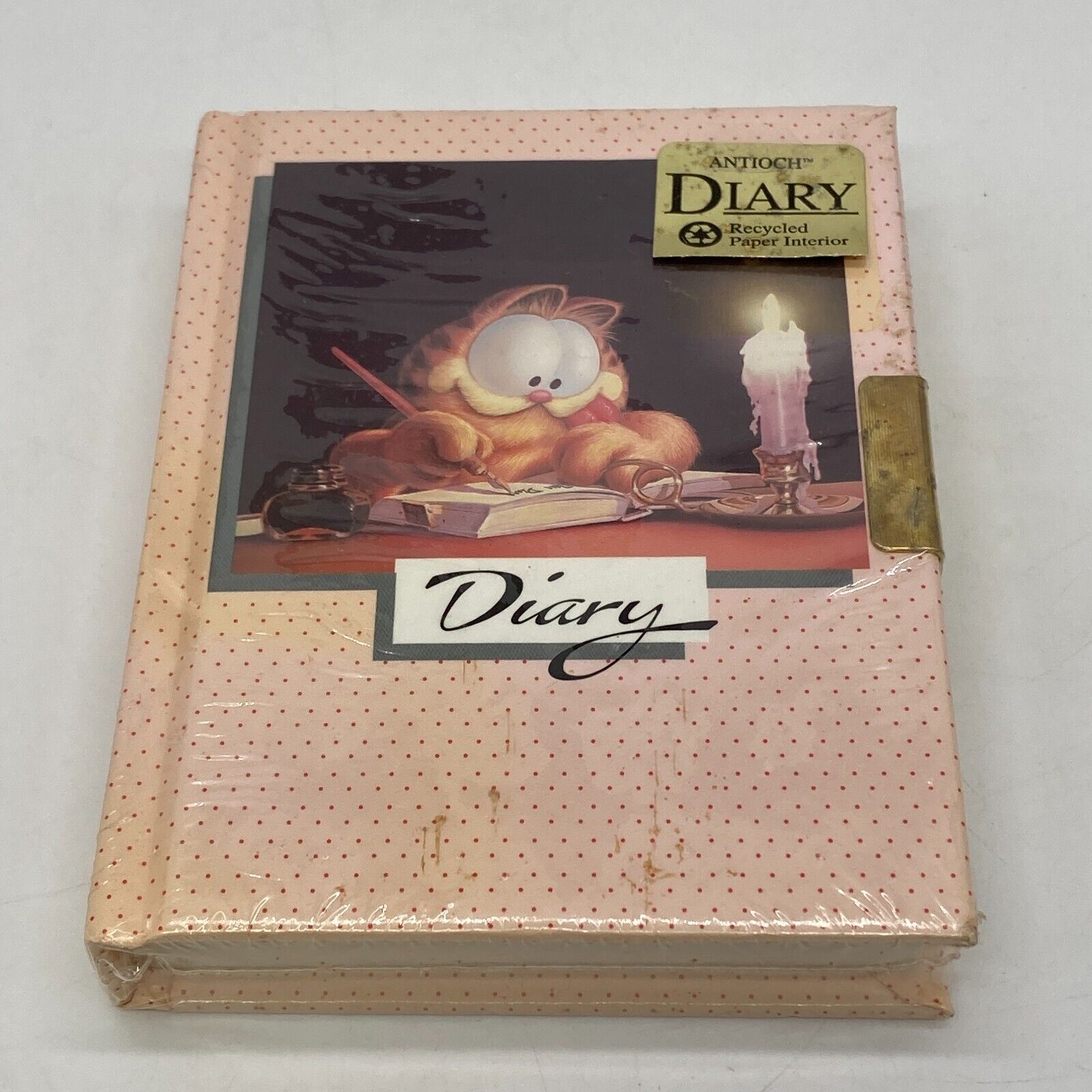 NEW SEALED GARFIELD VINTAGE 70S DIARY BY ANTIOCH LOCK WITH KEY