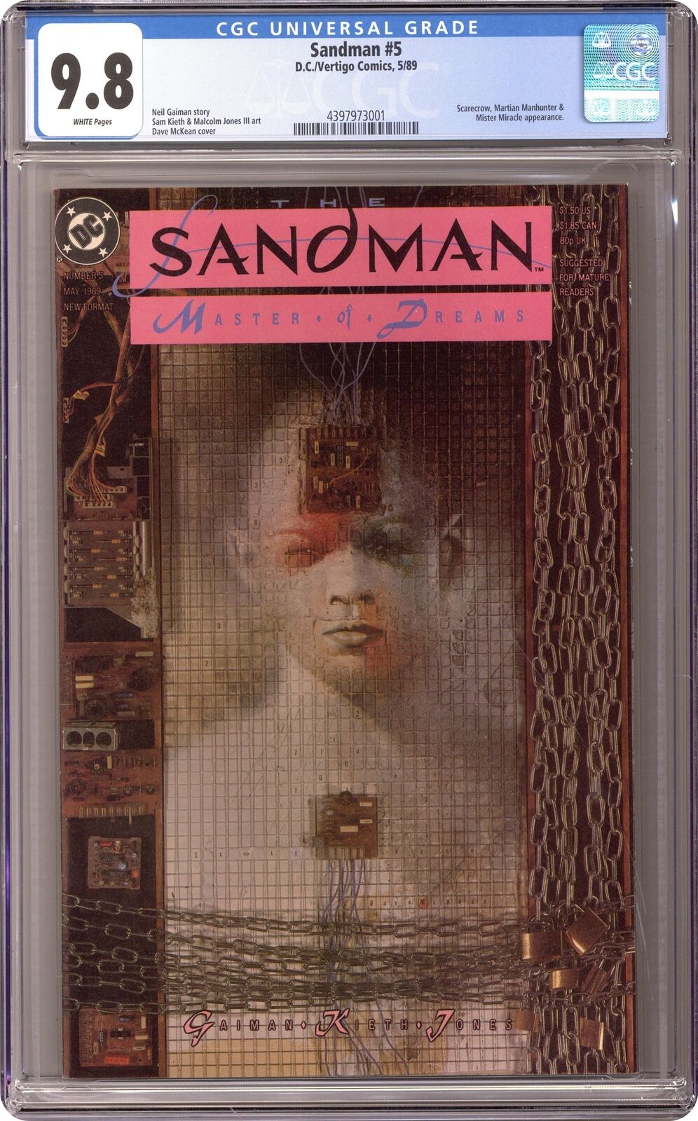 Sandman #5 CGC 9.8 1989 4397973001