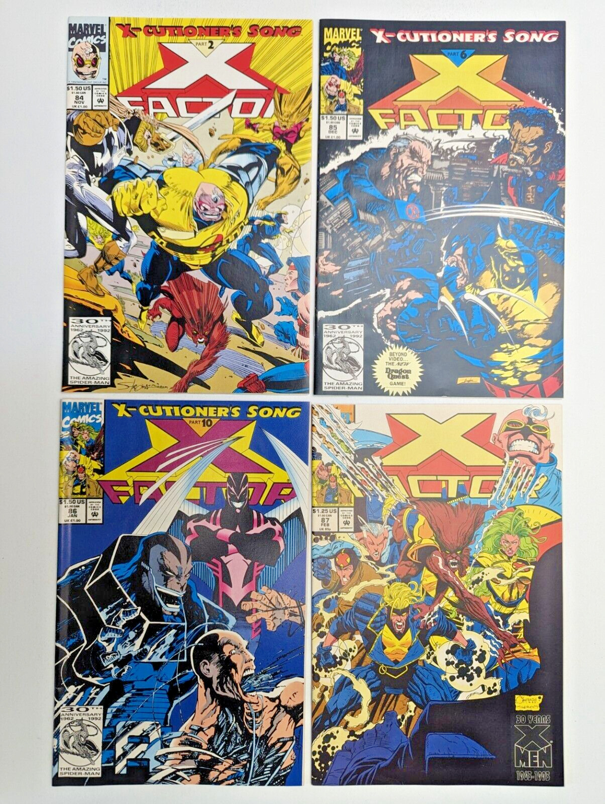 X-Factor Comic Lot 84-114 31 Issues Marvel NM 1986