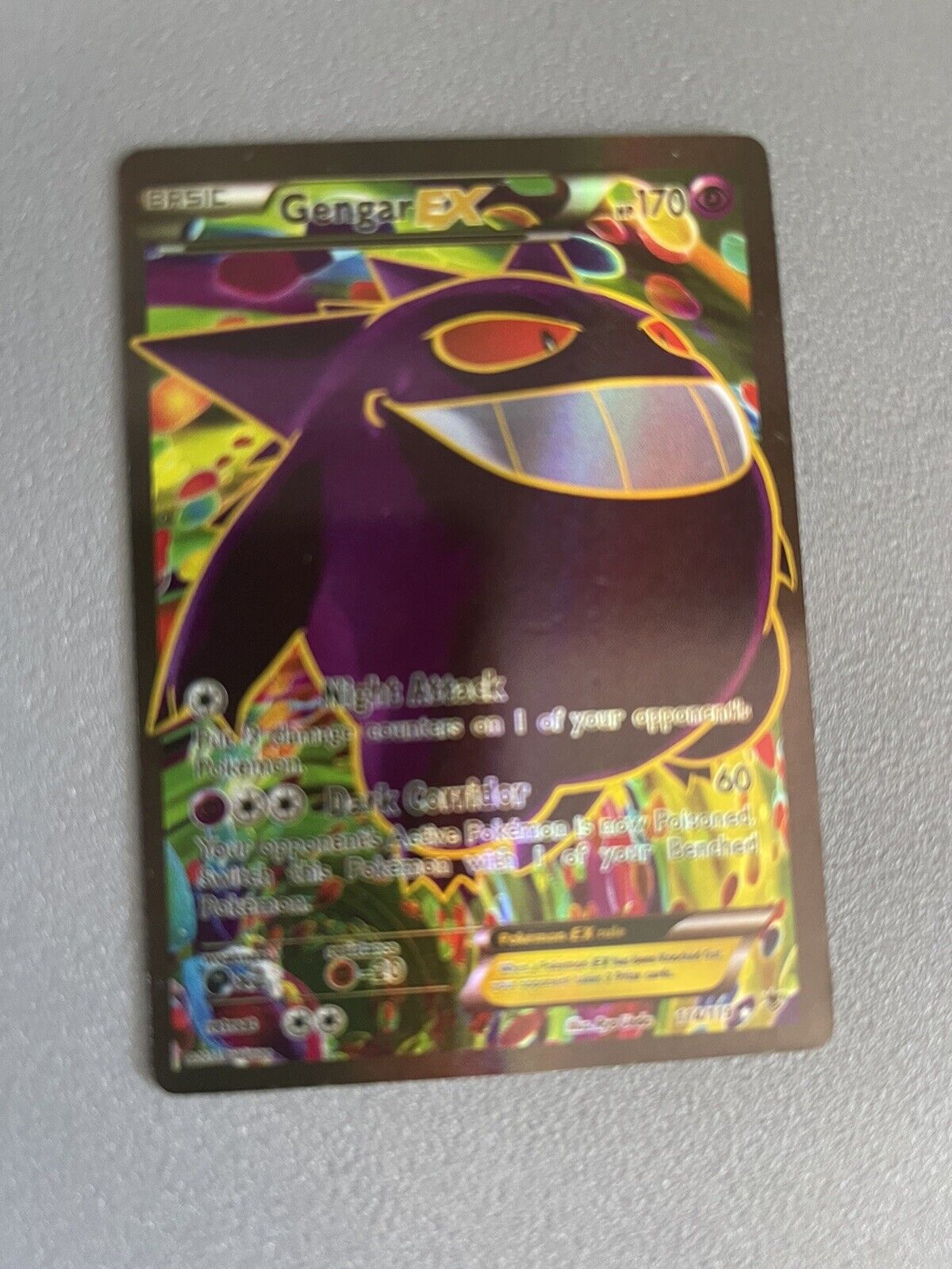 Gengar EX 114/119 - Full Art Ultra Rare Phantom Forces [Nm ] Pokémon TCG