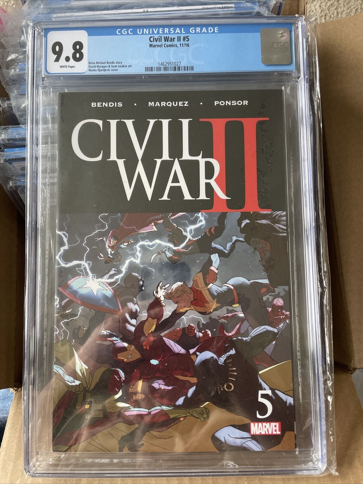 civil war II,9.8cgc ,#5