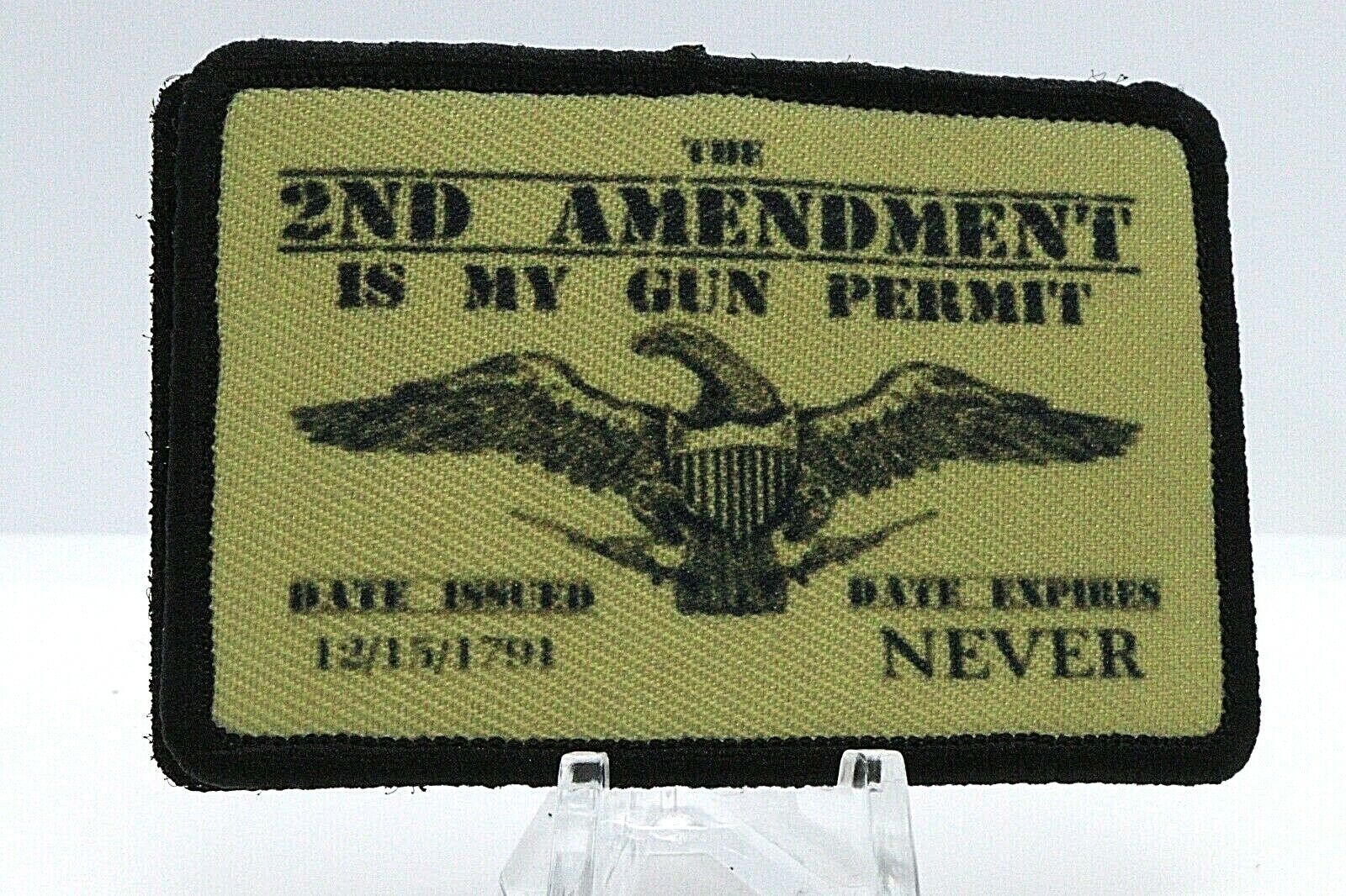 morale patch 2nd amendment is my gun permit 2\