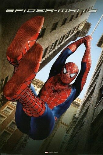 SPIDERMAN 3 POSTER Spider-Man in Action RARE NEW 24X36