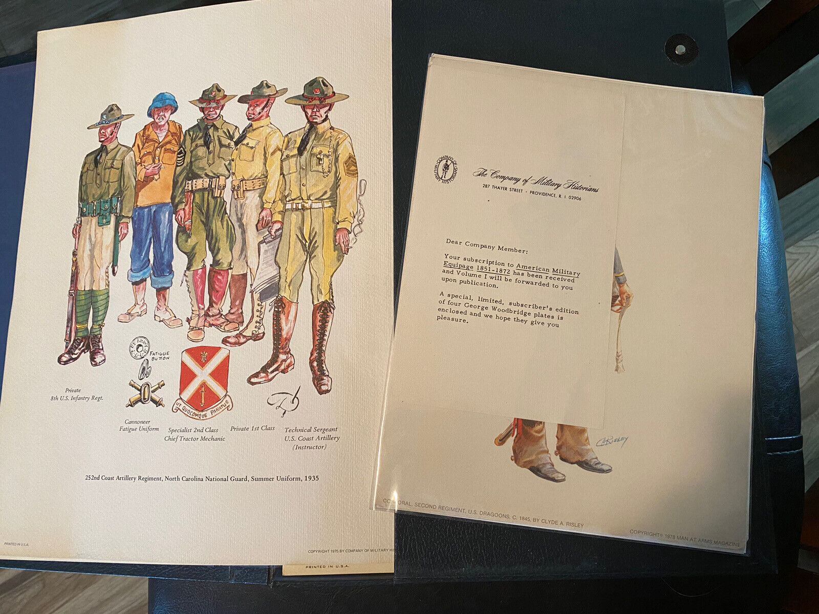 The Company of Military Historian Uniforms 483 Color Plates 10 Original Binders
