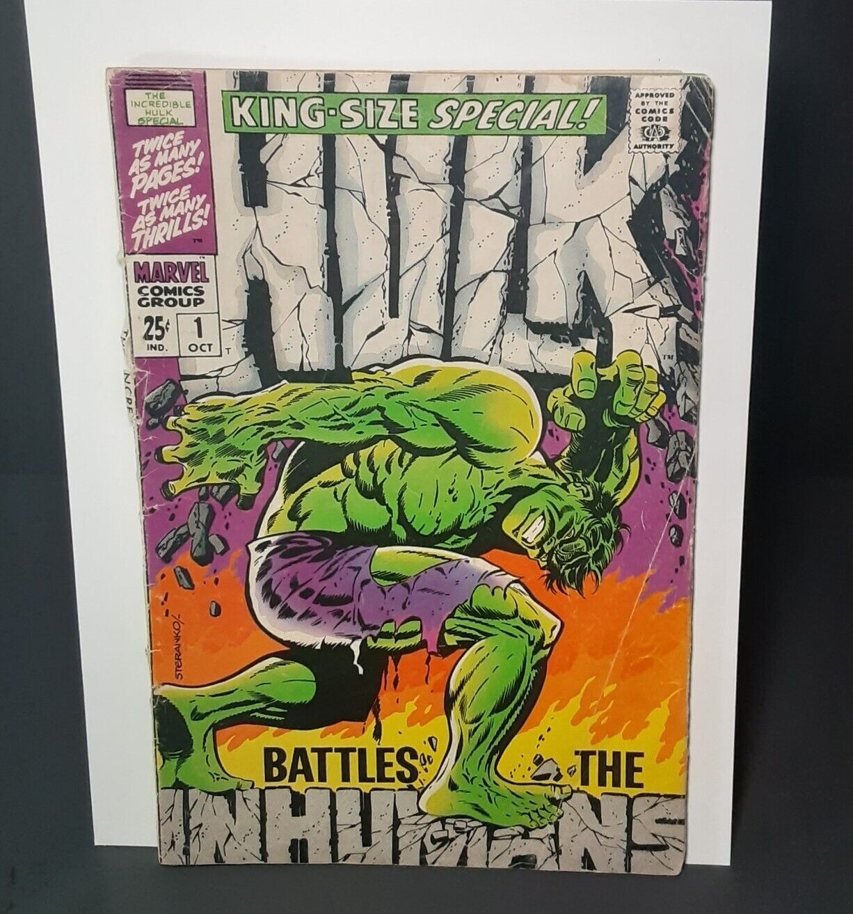 KING SIZE SPECIAL HULK ANNUAL #1 -1968-STERANKO COVER