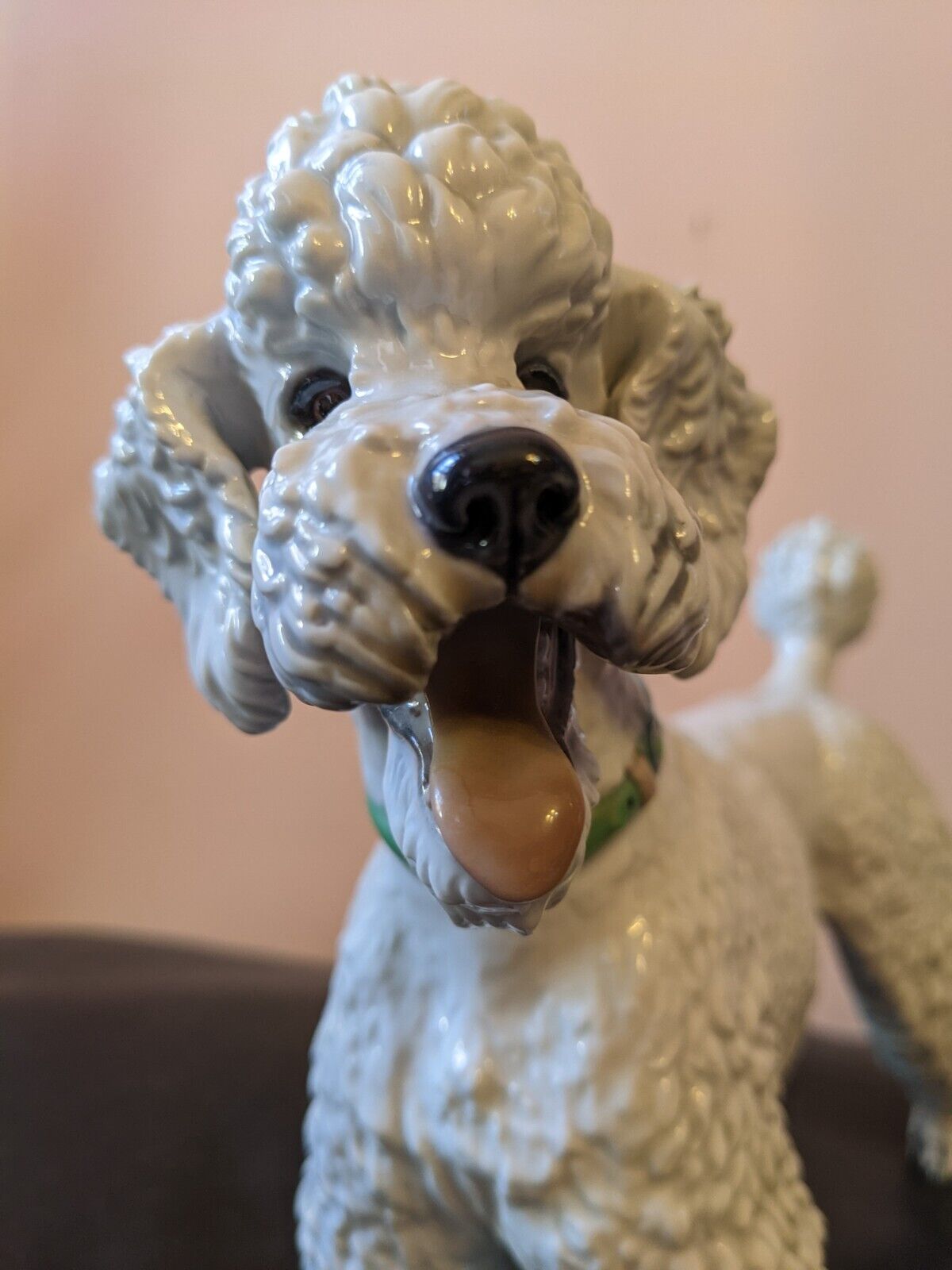 1953 Large Vtg German Rosenthal Karner Standing Poodle Dog Porcelain Figurine 9\