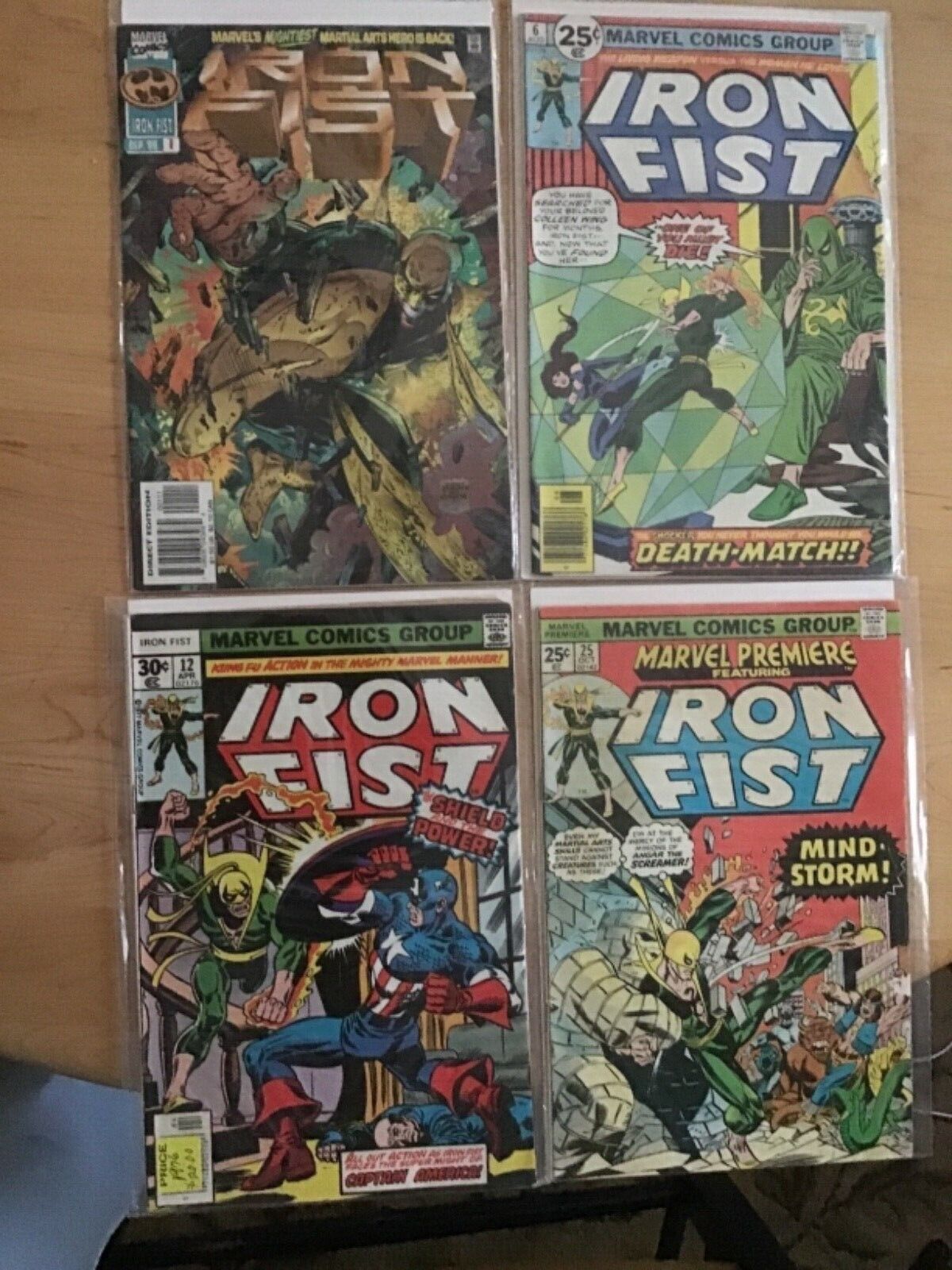 Marvel lot of 4 Iron Fist  # 6, 12, 25, + # 1 sep ‘96