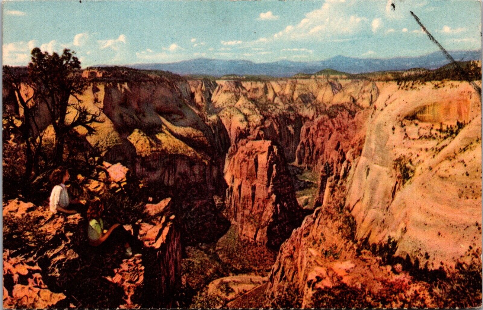 Land of Color Zion National Park Utah Postcard