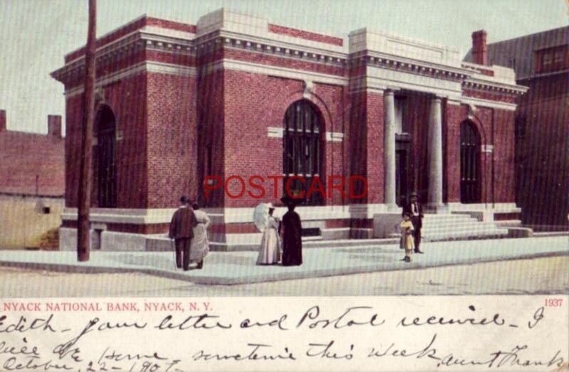 pre-1907 NYACK NATIONAL BANK, Nyack, N.Y. 1907 P042415c