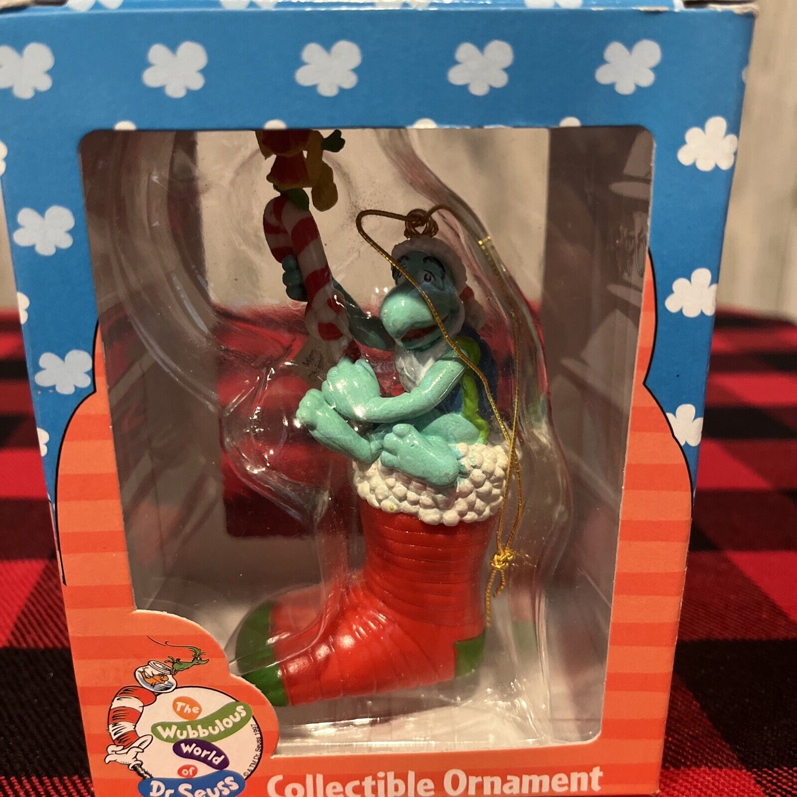 Vintage 1997 Wubbulous World of Dr. Seuss YERTLE the Turtle Christmas Ornament