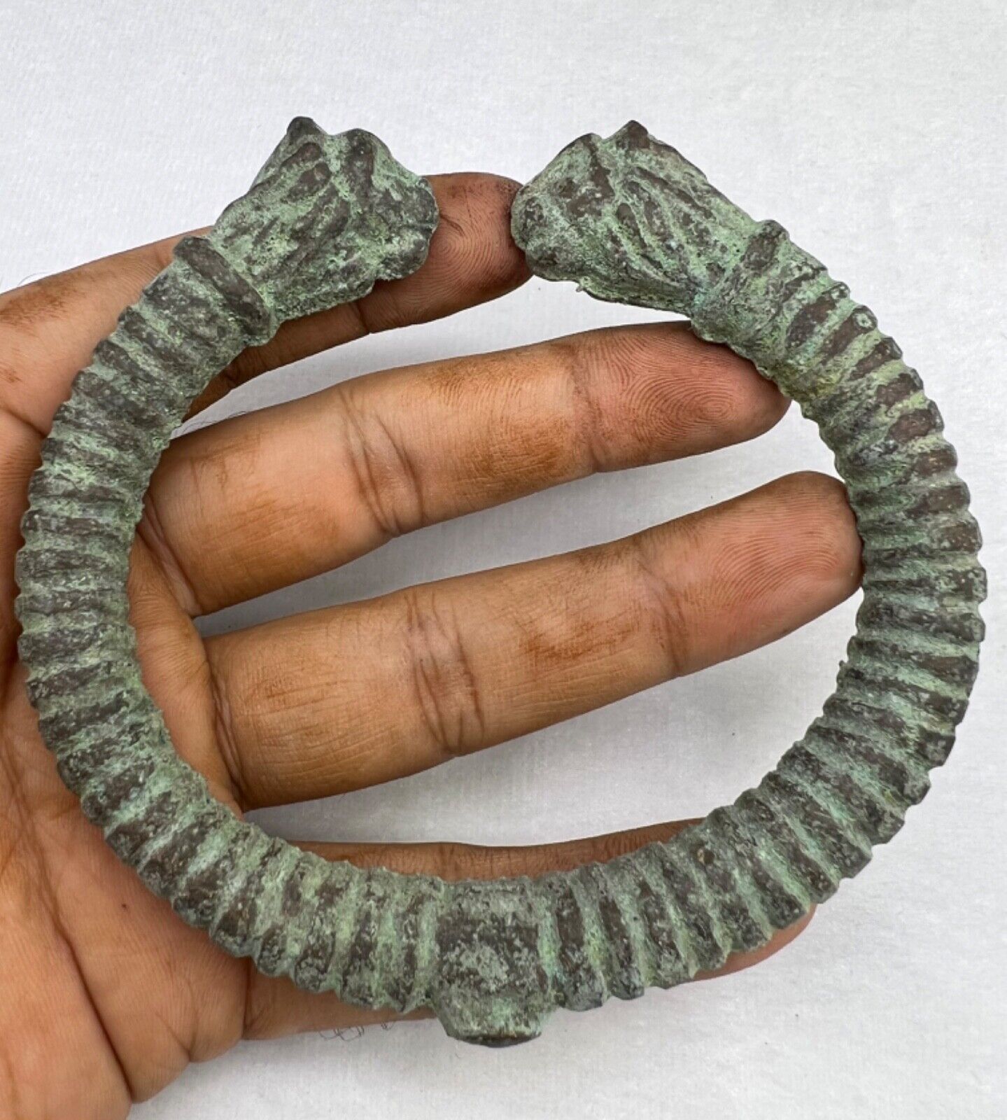 Unique rare post medieval wonderful brass antique ring