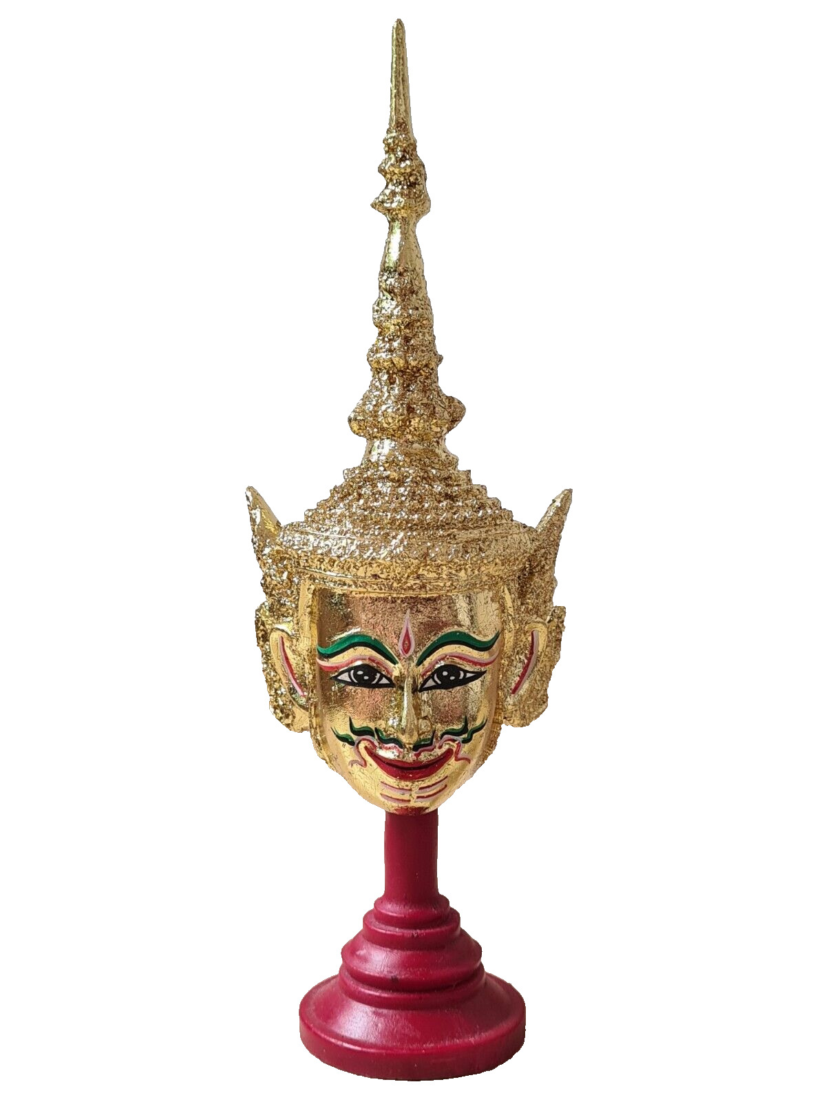 Art Phra Luck Gloden Face, High-Power , Mercy, Medium Mask, Handmade Thailand