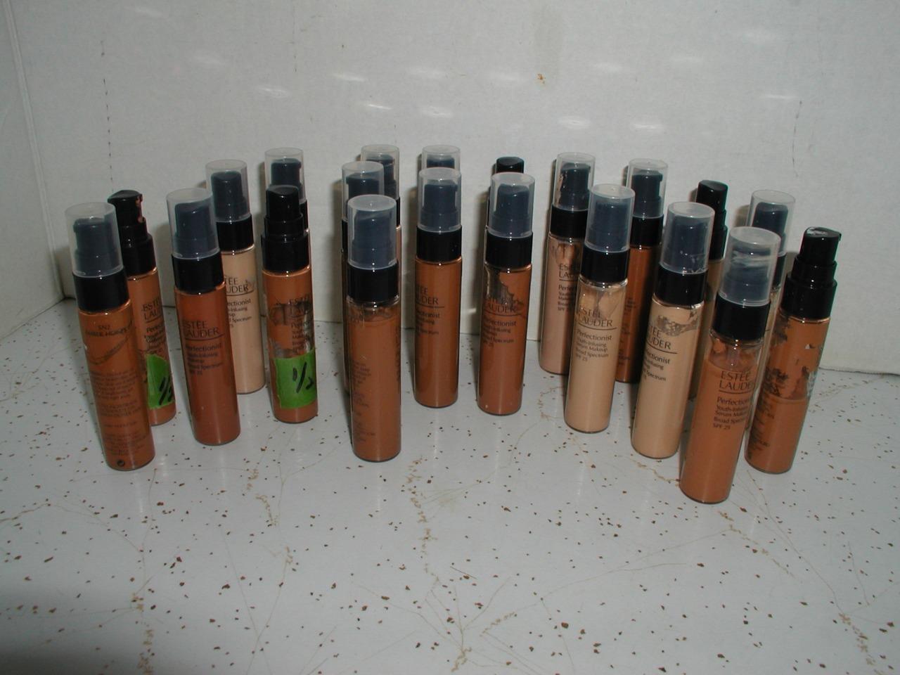 LOT of 21 Estee Lauder perfectionist youth infusing Makeup .5 oz Travel Size  C