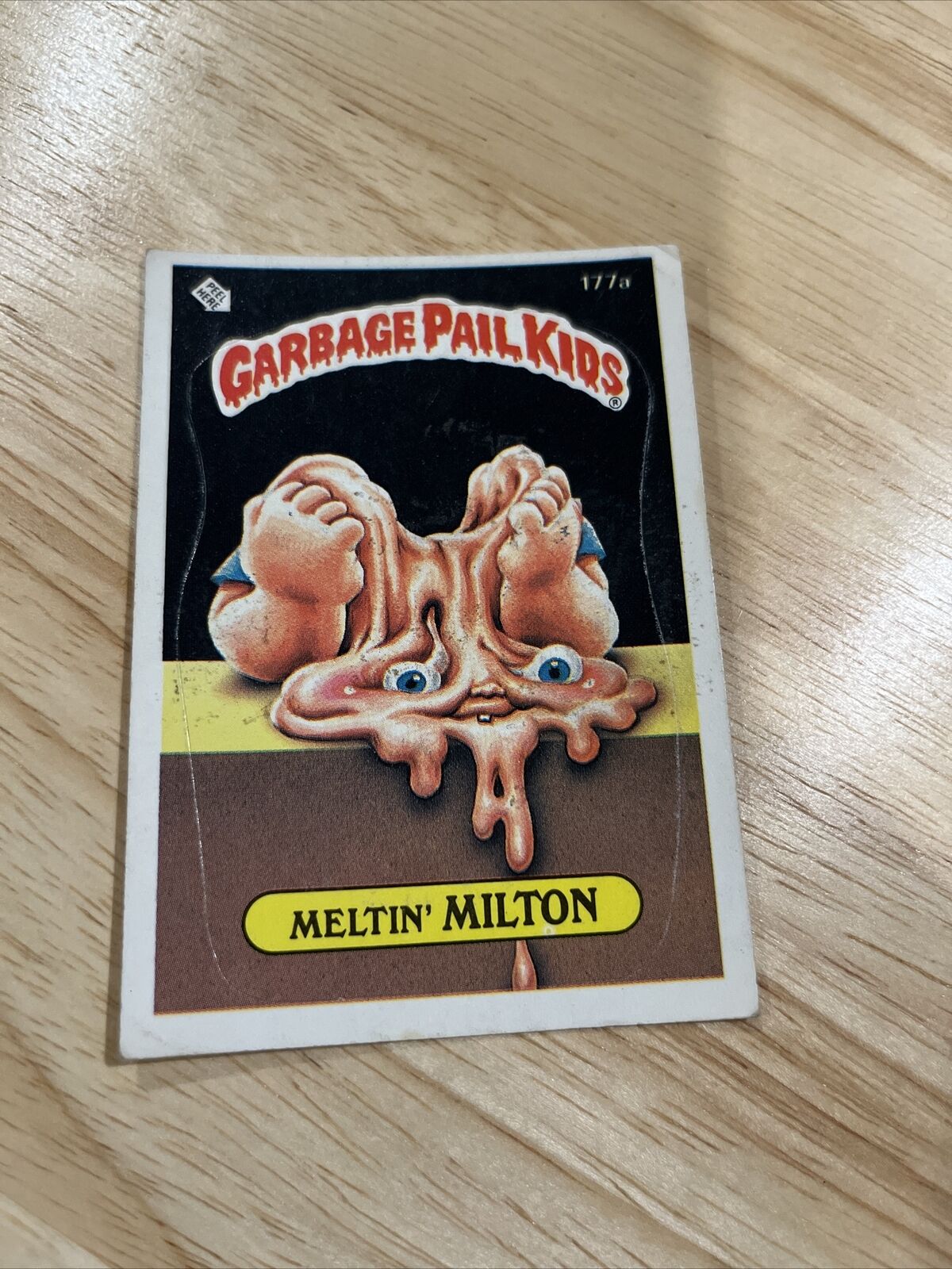 1986 Topps Garbage Pail Kids MELTIN MILTON #177A Trading Card GD/VG (b4)