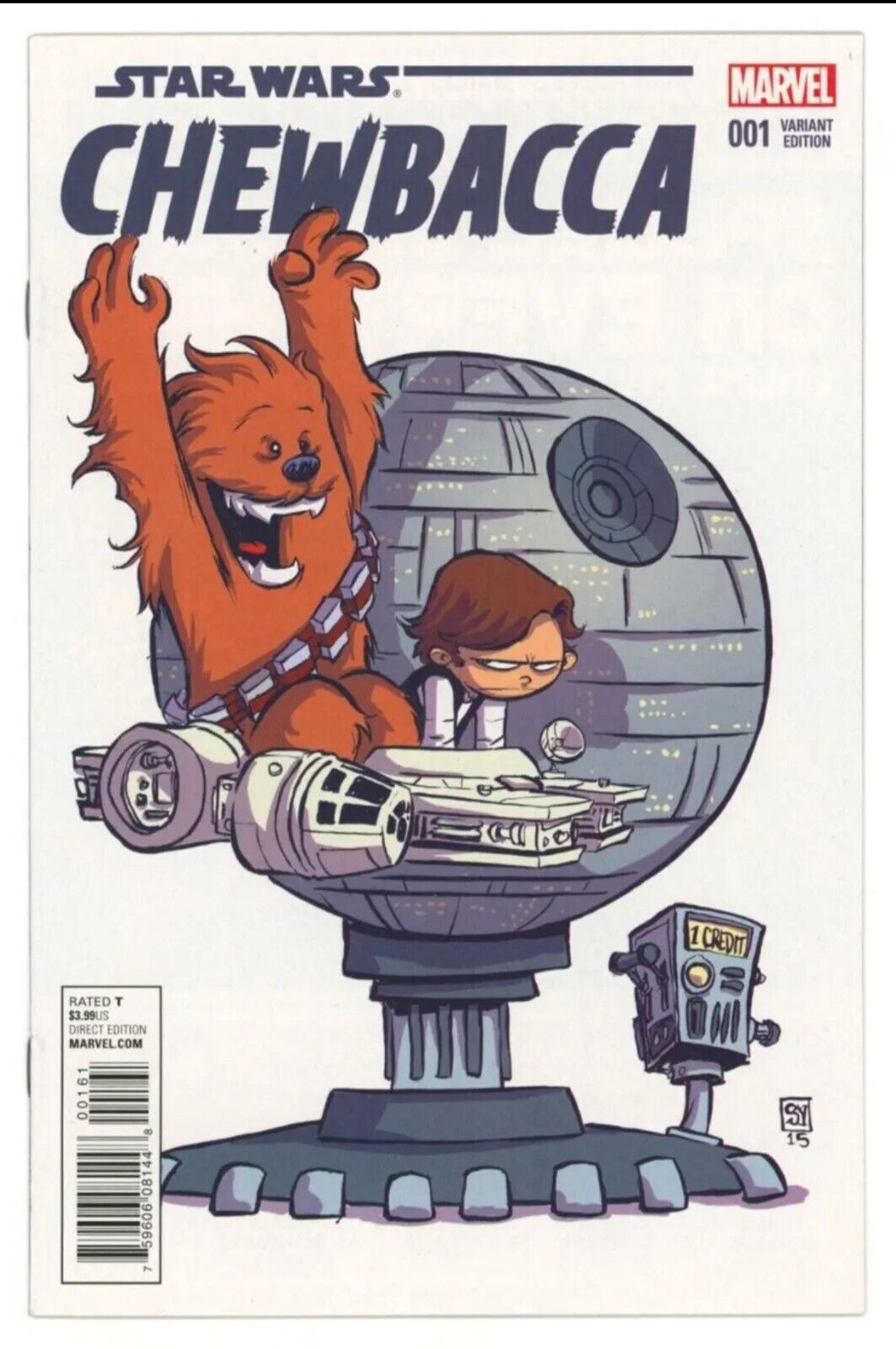 Star Wars #1 Skottie Young Chewbacca Variant Cover -MARVEL 👀🎬🔥🔥