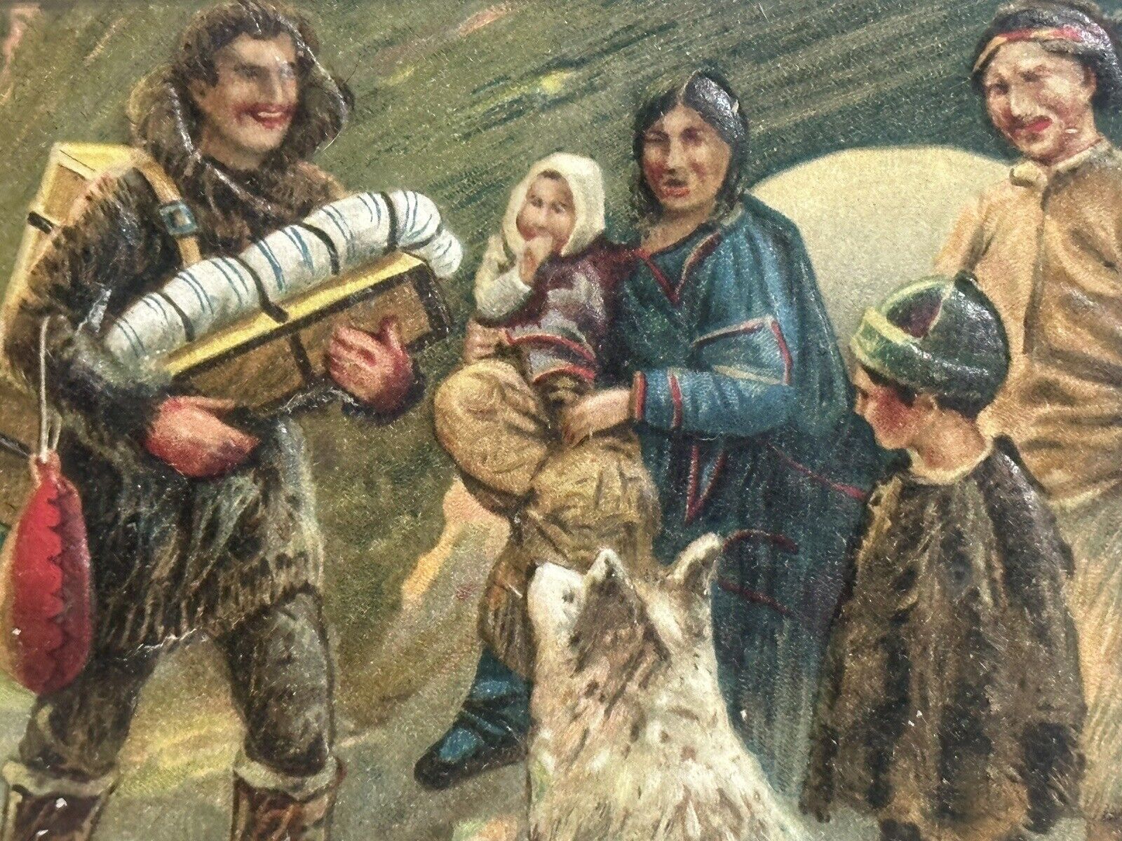 Thanksgiving Postcard Schmucker Winsch First Day in Alaska 1868 u/s