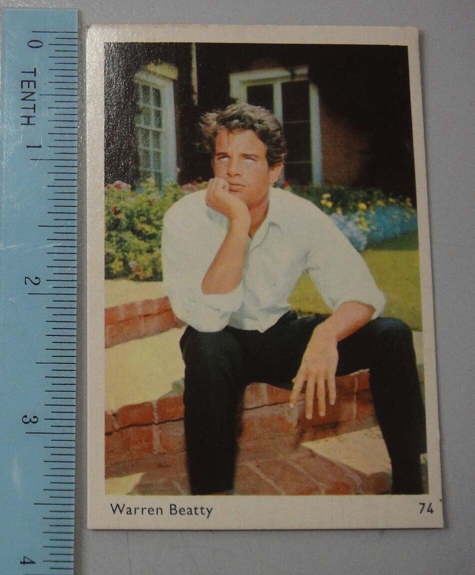 Vintage Asian Trading Collector Cards - WARREN BEATTY #74