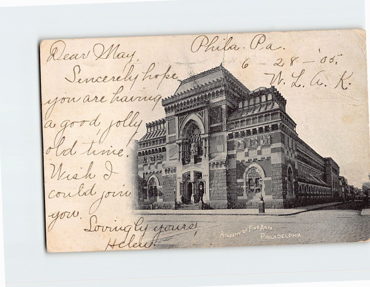 Postcard Academy of Fine Arts Philadelphia Pennsylvania USA