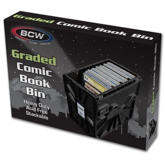 BCW Graded Certified Comic Book Storage Plastic Bin Stackable Box Heavy Duty New