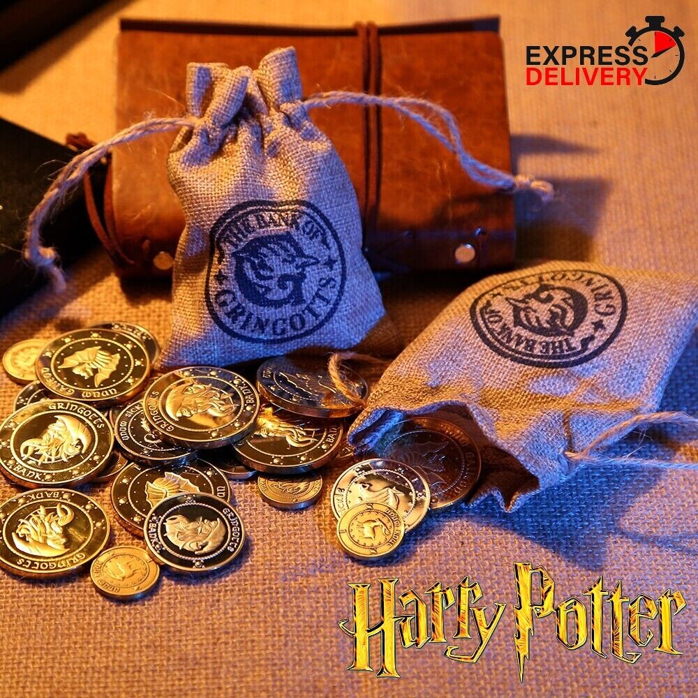 Harry Potter Gringotts Bank Coins Wizarding World Hogwarts Collectible Cosplay