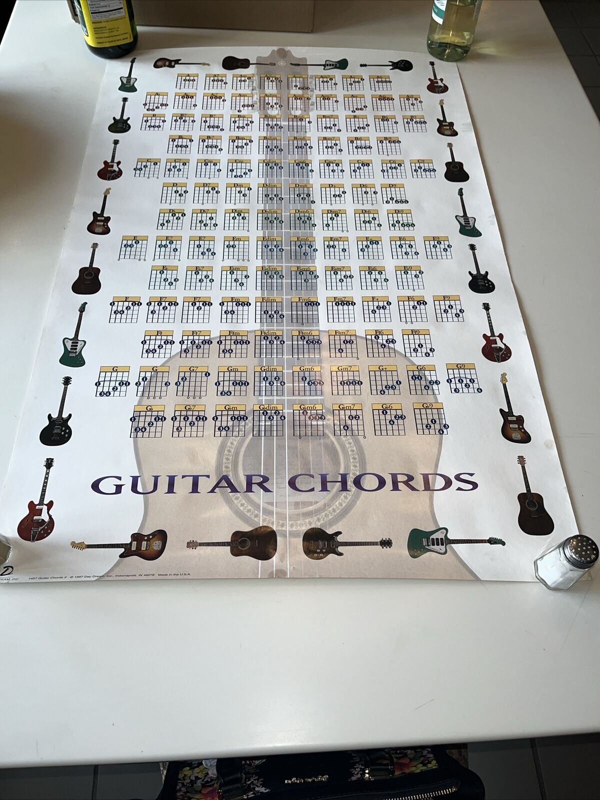 Trends 1997 Poster 1457 GUITAR CHORDS 22\