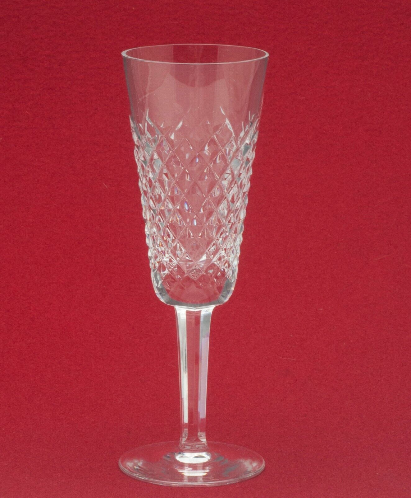 Alana Crystal by Waterford pair of Champagne Flutes 7.25\