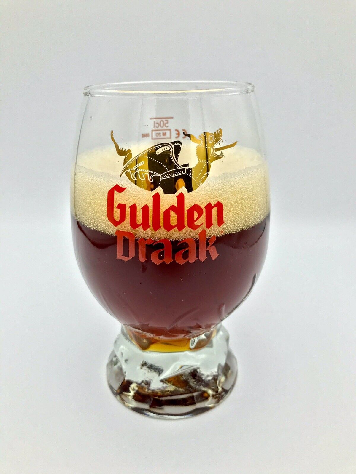 Gulden Draak Big Egg 50cl Nucleated Belgian Beer Glass Brand New Craft Ale Bar