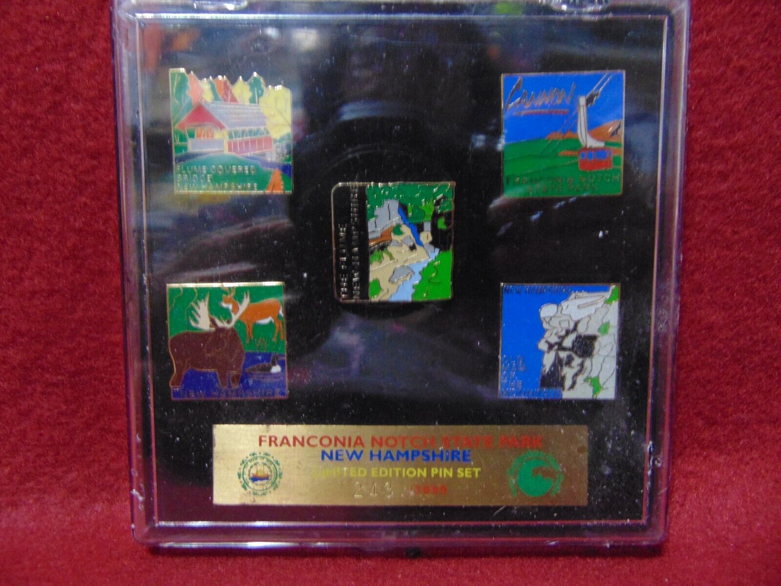 FRANCONIA NOTCH STATE PARK New Hampshire Limited Edition Lapel Pin Set 243/2000