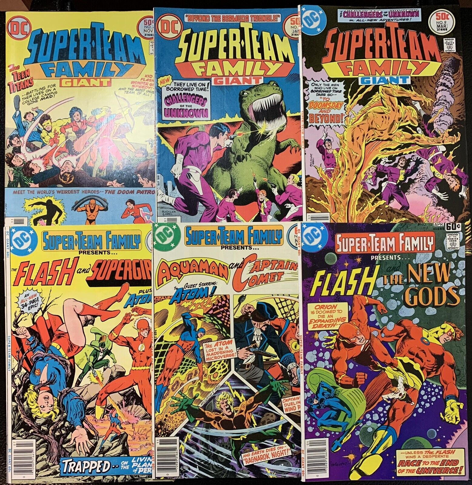 Super Team Family Lot 7-15 (6 Books) DC 1976