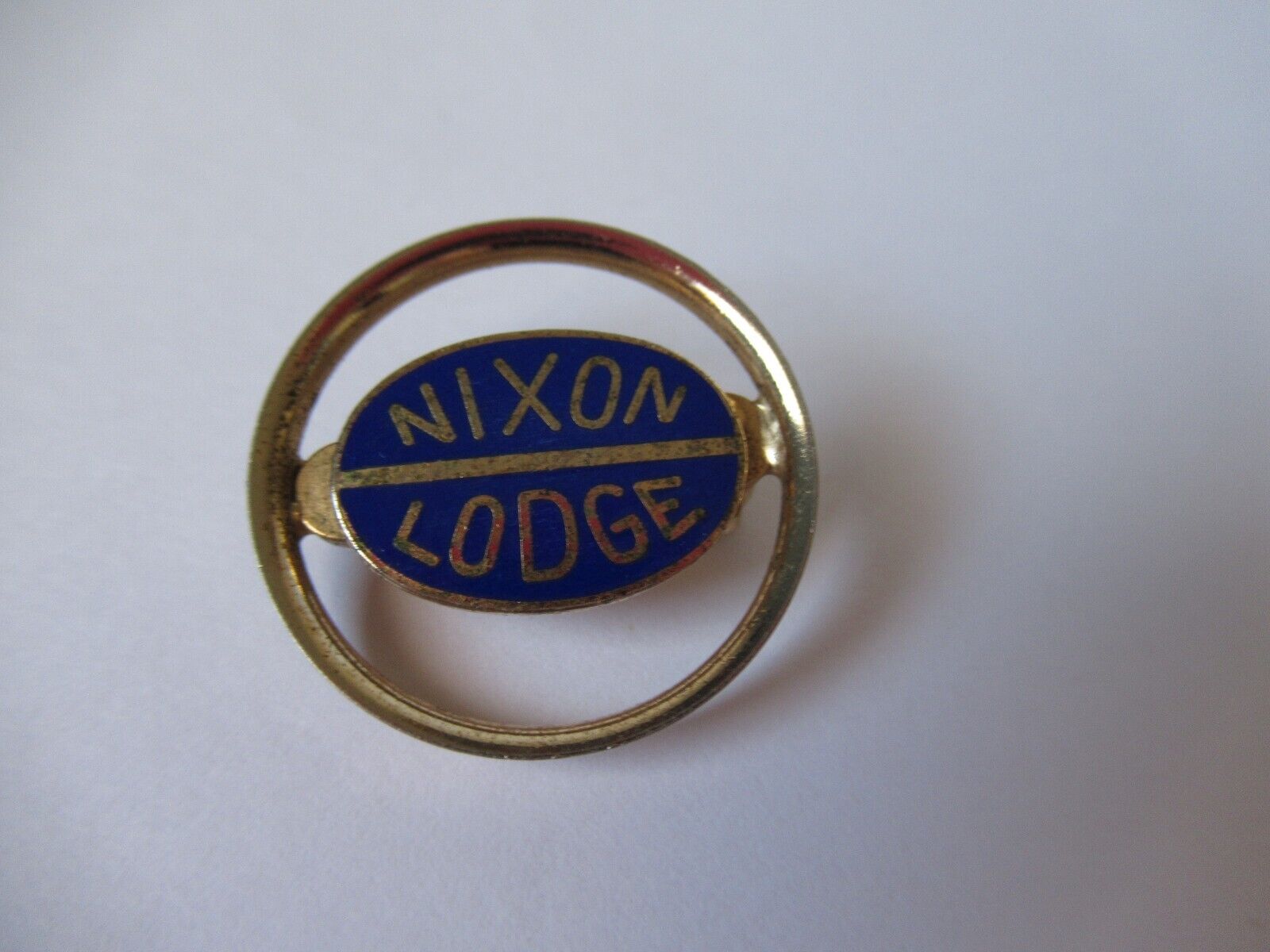 Richard Nixon Henry Cabot Lodge campaign pin Vintage Political Brooch Warner