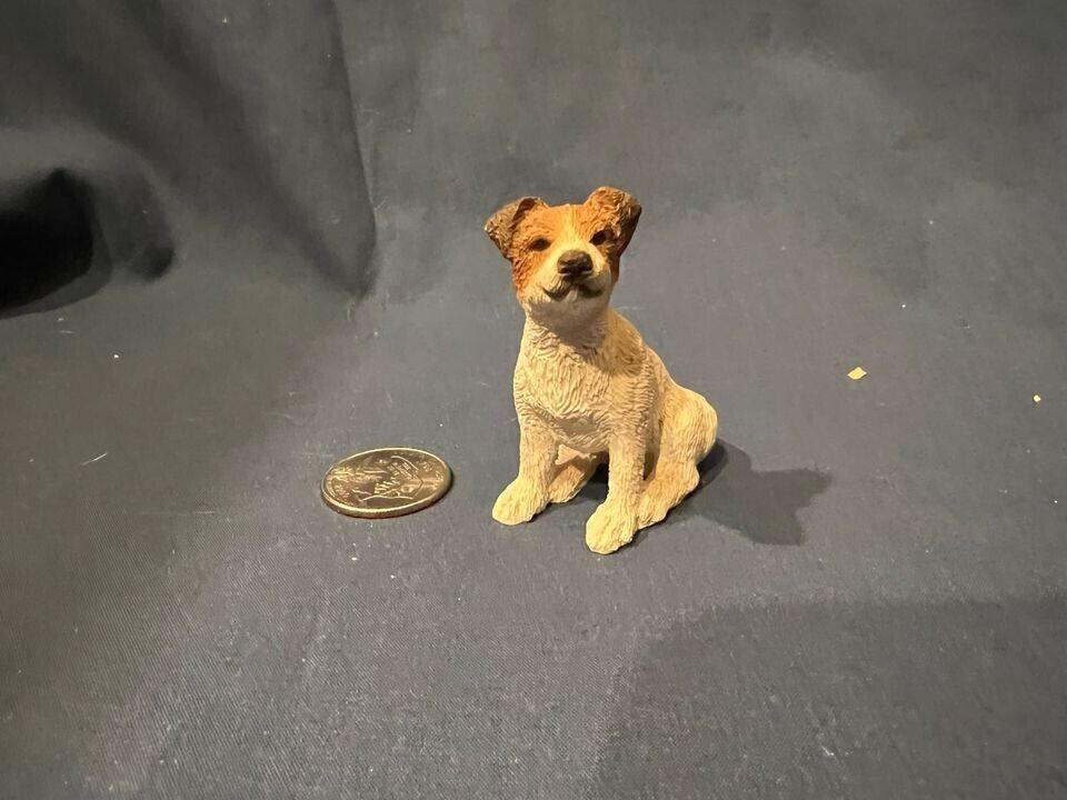 Jack Russell Terrier Sitting Resin Figurine