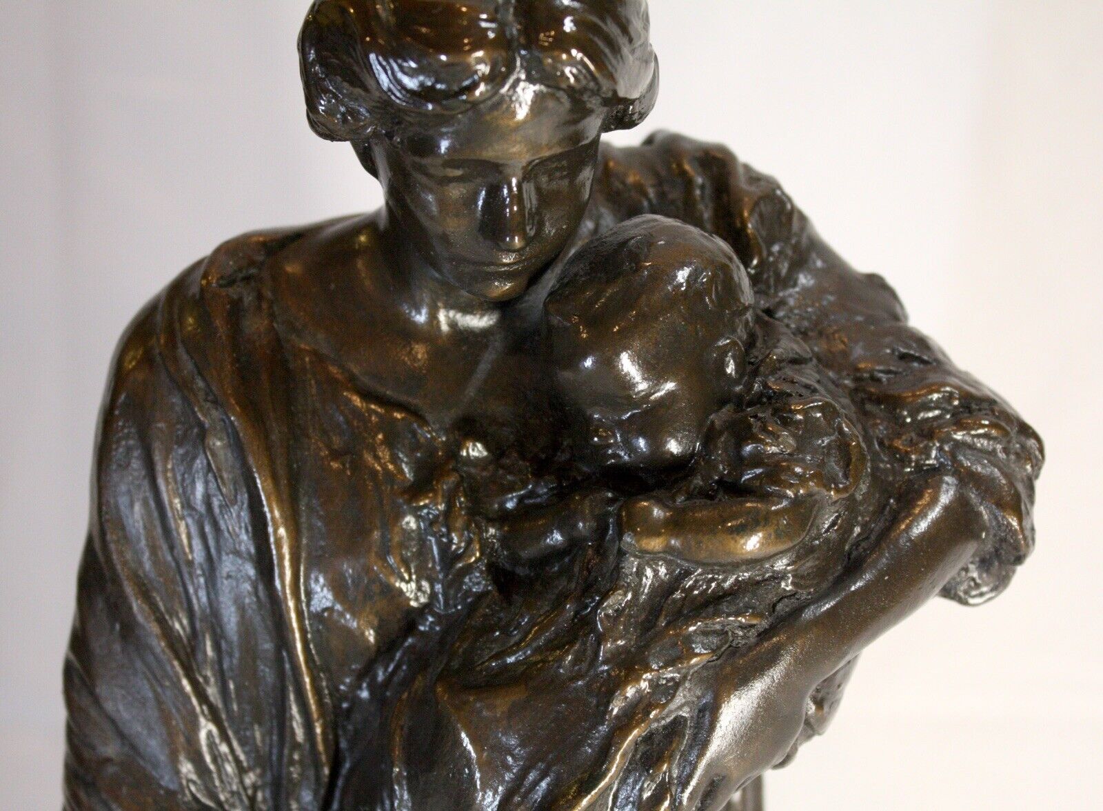 Large 17” Vintage Bessie Potter Vonnoh “Motherhood” Bronze finish sculpture