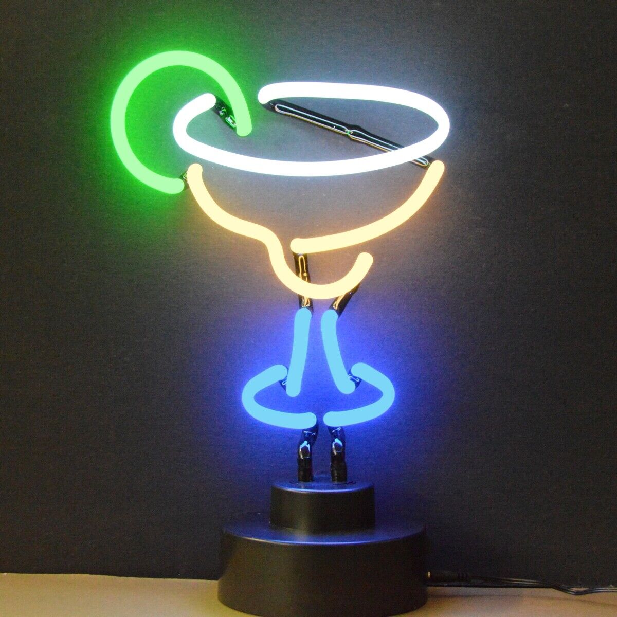 Margarita Glass Neon sign Sculpture Home Bar table lamp light cocktails 