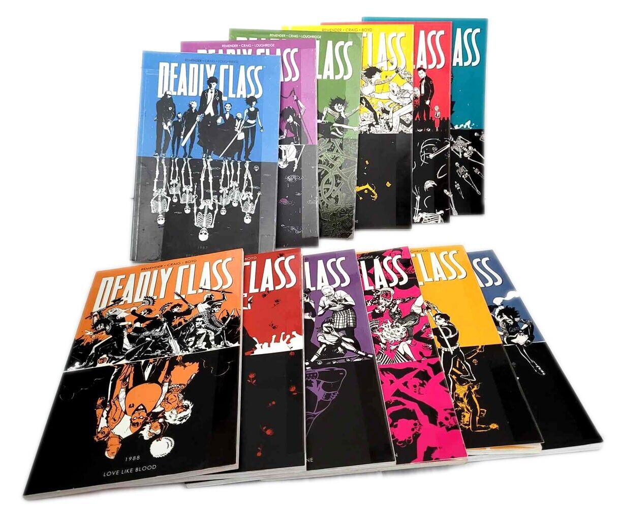 Deadly Class TPB Graphic Novel Lot #1-12 COMPLETE SET - Image - Remender - OOP