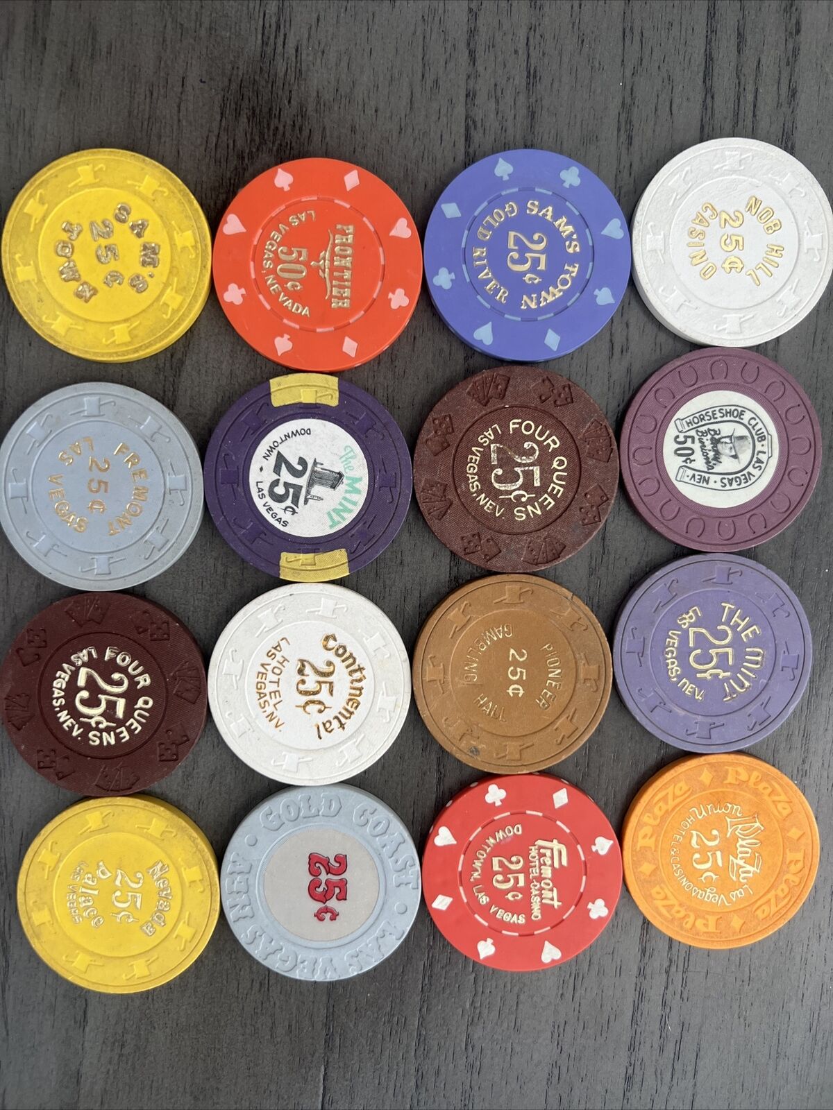 Lot of Las Vegas Casino Chips. Some Vintage Ones In There.