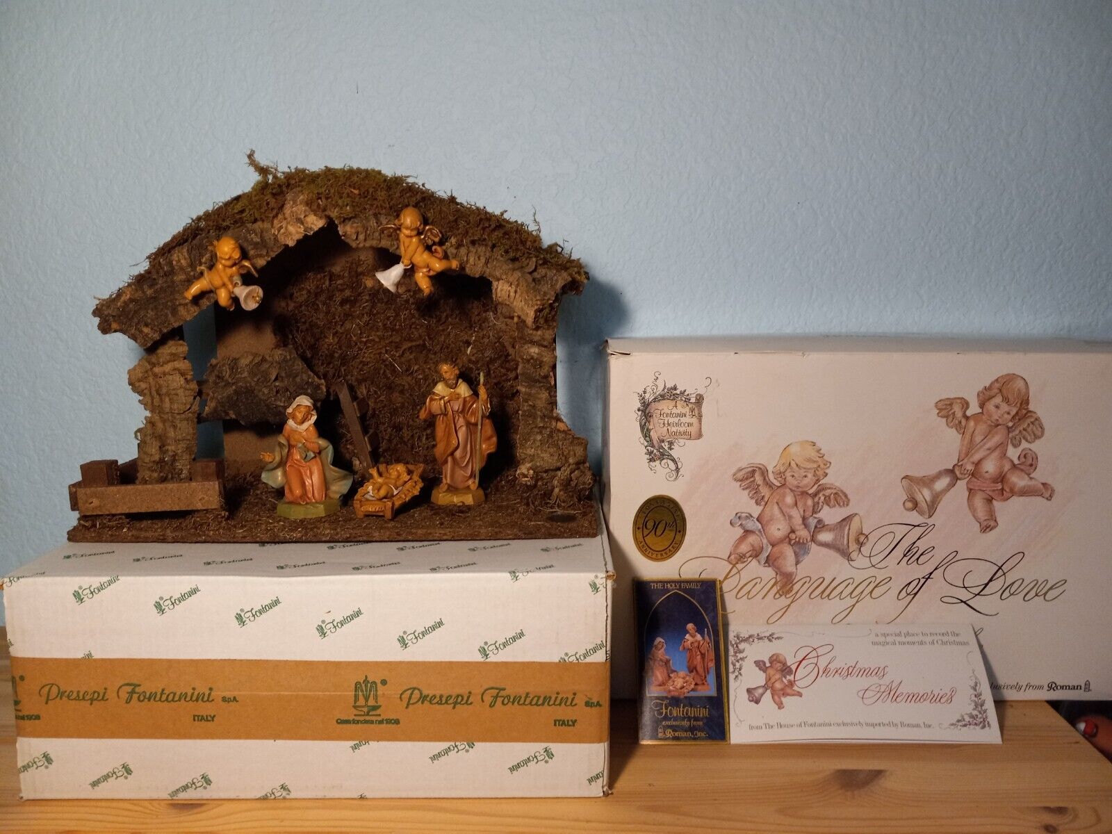 Fontanini Roman The Language of Love Wedding Creche Heirloom Nativity Set 1991 