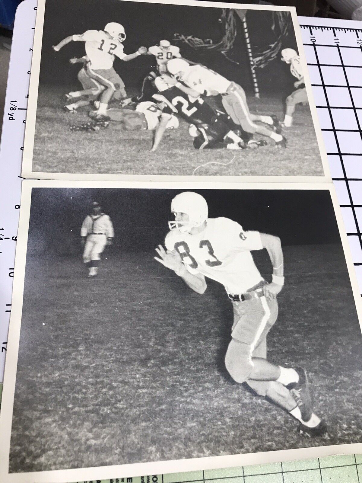 Football Photographs High school Grand Prairie TX Gophers Vintage 2 8x10s 1960s