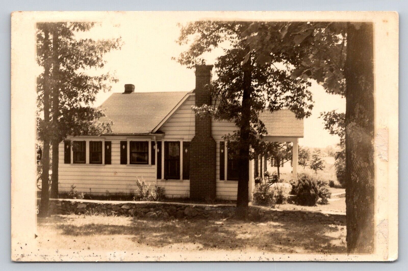 RPPC House Bungalow Real Photo P621 Unknown Location