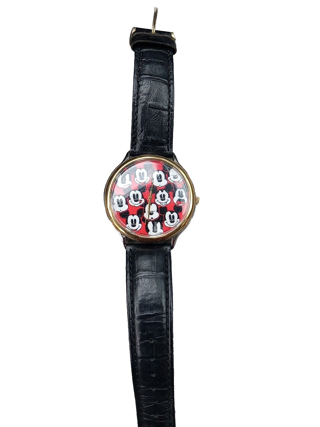 1990's Vintage Rare DISNEY Mickey Mouse Wrist Watch Rare Original Band