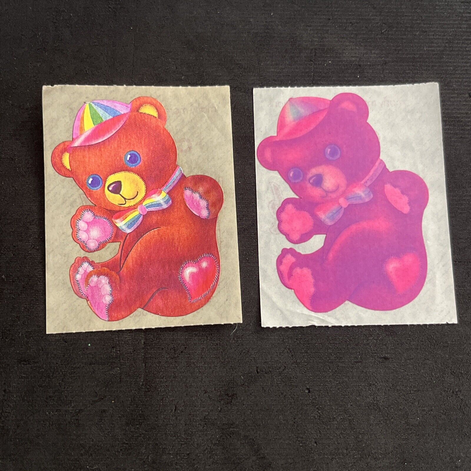 Vintage 80’s LISA FRANK Teddy Bear Stickers