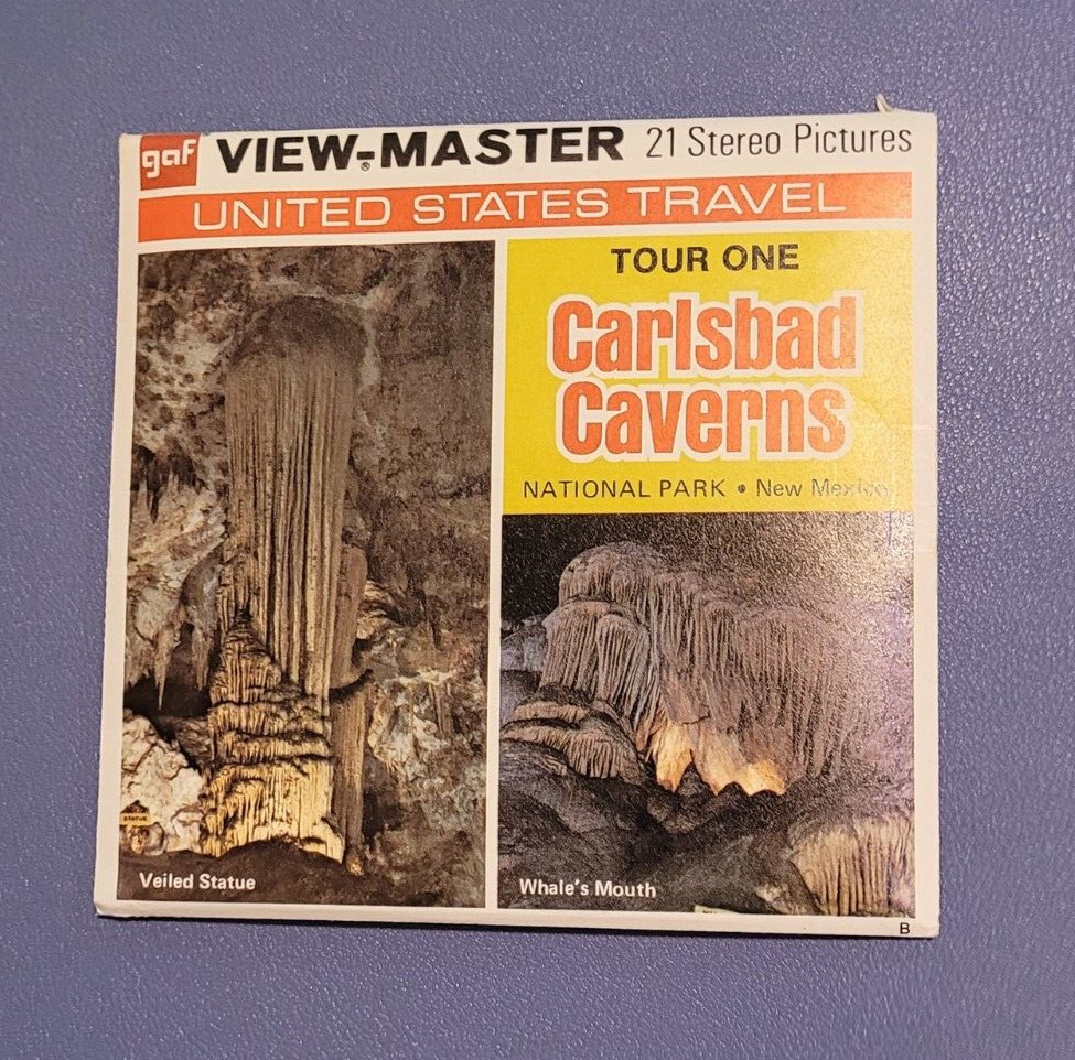 Gaf Color A376 Carlsbad Caverns National Park NM Tour 1 view-master reels packet